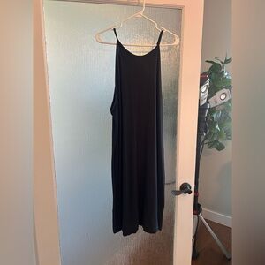 NWOT H&M Basic Soft Cotton Casual Dark Grey/Washed Black Sleeveless Summer Dress